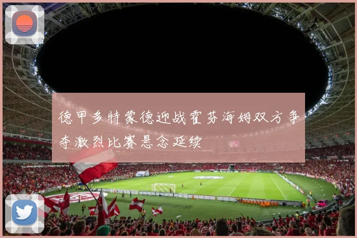 德甲多特蒙德迎战霍芬海姆双方争夺激烈比赛悬念延续